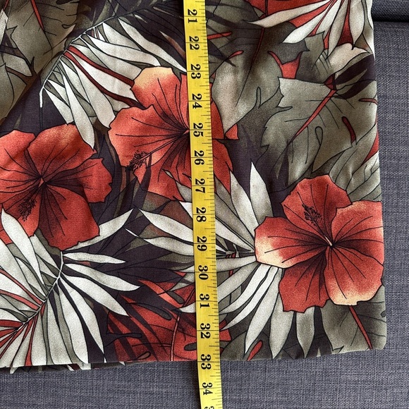 Vintage Pierre Cardin Femme Tropical Floral Faux Wrap Midi Skirt Made in Canada - Picture 8 of 8